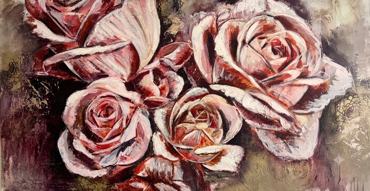 Cuadro de Rosas — Reimpresión Artística | Fine Art Print
